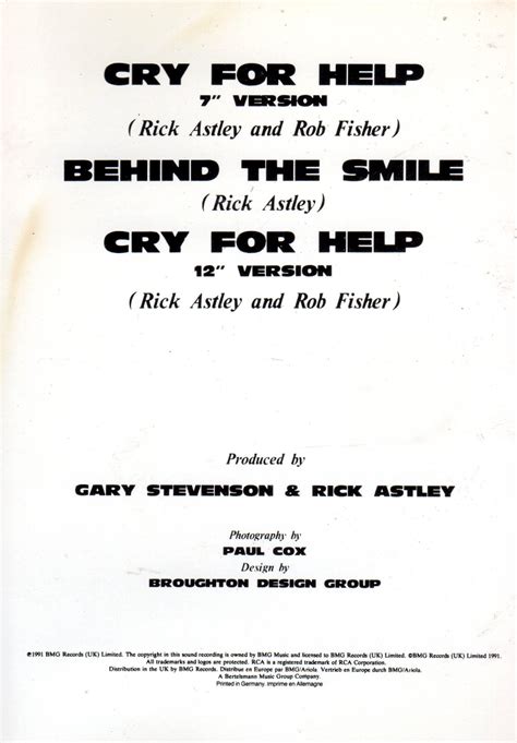 CD MAXI Rick Astley - Cry For Help | eBay