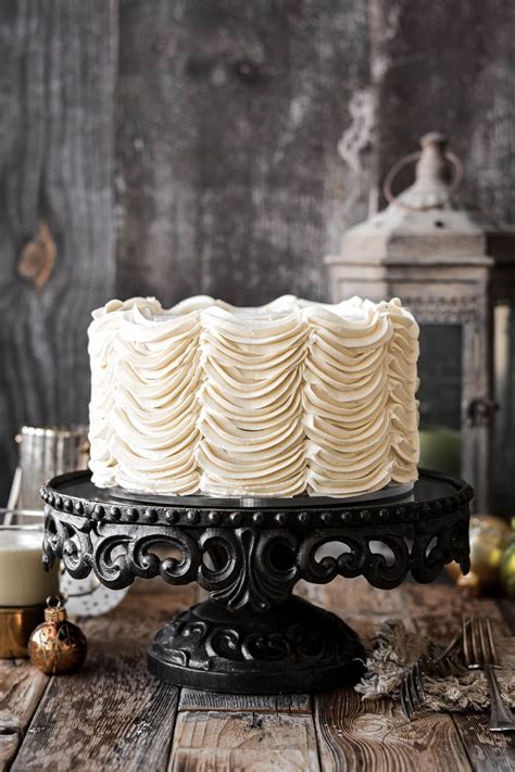 High Altitude Eggnog Cake With A Buttercream Christmas Tree Curly