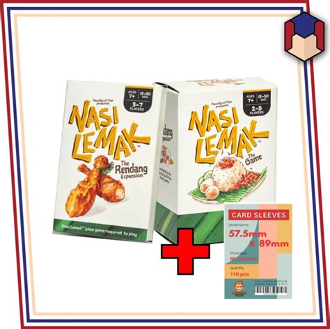 nasi lemak  game rendang expansion card game original lazada
