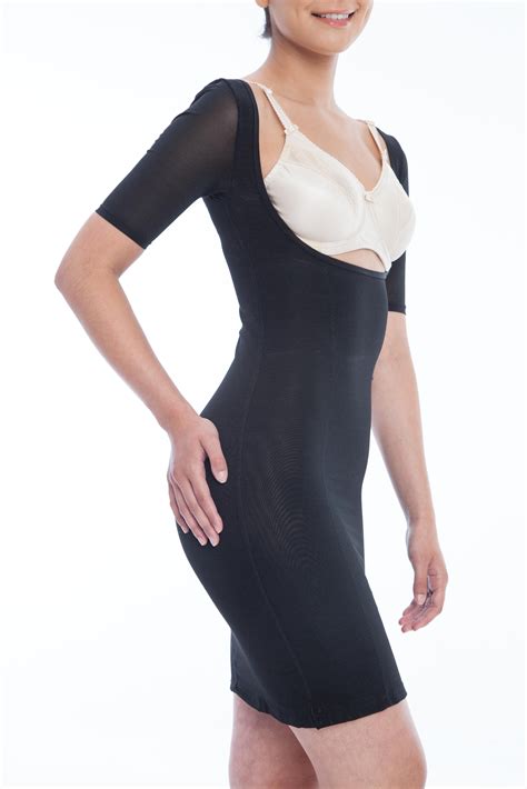 Gemsli Womens Firm Control Frontless Body Shaper With Sleeves