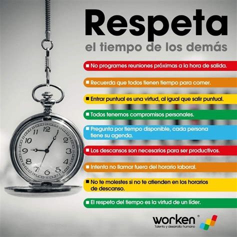 Respeta el tiempo de los demás Cursos para emprendedores