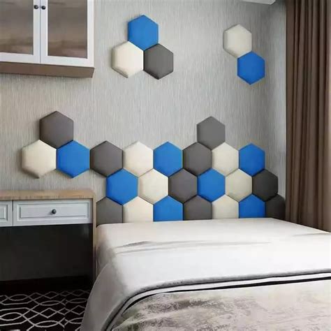 jual kimo headboard hexagonal premium wallpanel dinding dekorasi