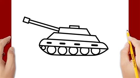 C Mo Dibujar Un Tanque De Guerra Youtube