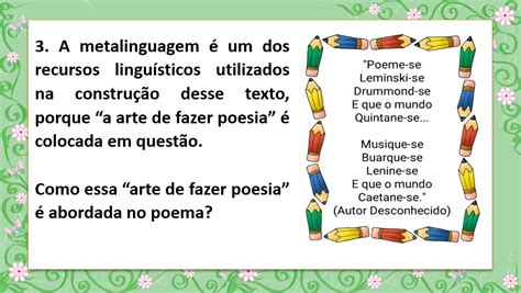 O Que É Metalinguagem Exemplos - Metalinguagem – Simulado 1 – Você é do tamanho do seu sonho – Lição Prática