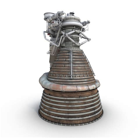 rocket engine f-1 1 3d model