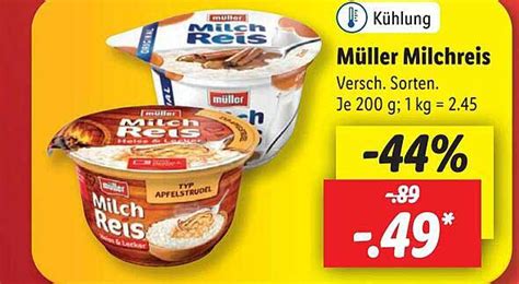 M Ller Milchreis Angebot Bei Lidl Prospekte De