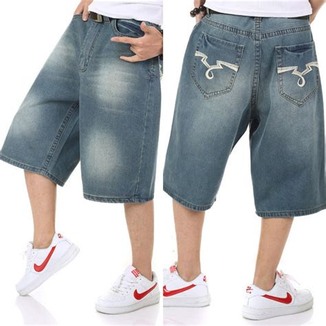 Summer Famous Brand Baggy Skateboard Pants Men Hip Hop Denim Jeans