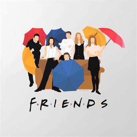 FRIENDS™ Character Silhouette Wall Decal | Zazzle | Friends illustration, Friends poster ...