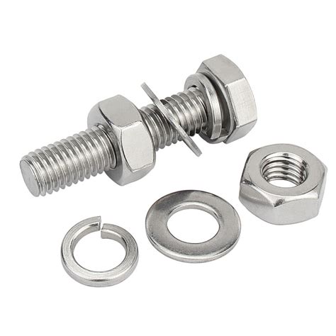 M M M Hex Hexagon Fully Threaded Bolts Screws Nuts Washers A