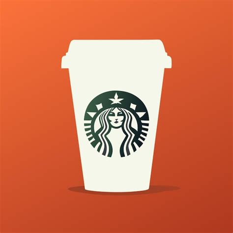 Premium Vector Starbucks Coffee Cup Vector Illustration Flat