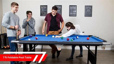 Compact And Convenient A Review Of The 7ft Foldable Pool Table YouTube