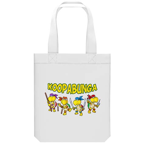 Bolsa Tote Bag de algodón orgánico Parodia de Super Mario Donatello