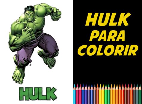 Desenho Hulk Para Colorir Pdf - Hulk para Colorir : 40 Desenhos e 1 Livro PDF para imprimir