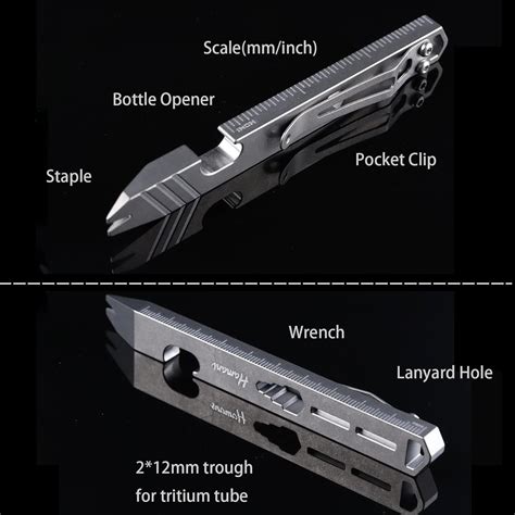 Buy Hamans Titanium Pry Bar Edc Multi Tool With Bottle Opener Wrench