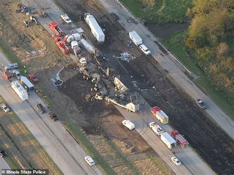 Dramatic Aerial Photo Reveals Burned Out Aftermath Of Deadly 72 Vehicle