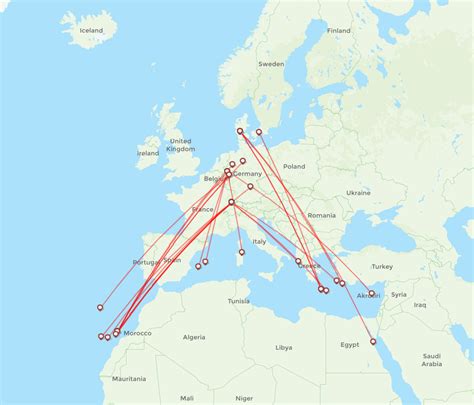 Corendon Airlines Europe Routes Xr Map Flight Routes