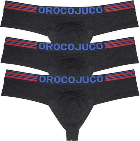 OROCOJUCO Sexy Men S Ultra Cheeky Briefs Boxers Thong Brazilian Bikini Shorts Underwear 1 3 Butt