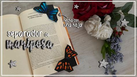 SEPARADOR De Libros ORIGAMI MARIPOSA Butterfly BOOKMARK YouTube