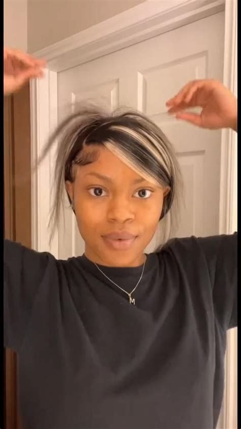 Sunber Chocolate Brown With Peek A Boo Blonde Highlights Lace Front Wig Twist Braid Hairstyles