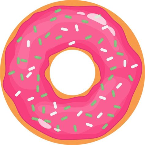 Descargar delicioso donut conjunto clipart diseño ilustración gratis