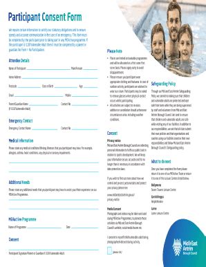 Fillable Online Participant Consent Form MEActive Participant Consent