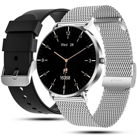 Smartwatch Zegarek Damski Menu Pl Rozmowy Ci Nienie Smart Watch Srebrny