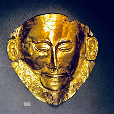 The famed ‘mask of Agamemnon’, most famous find of Schliemann’s ...