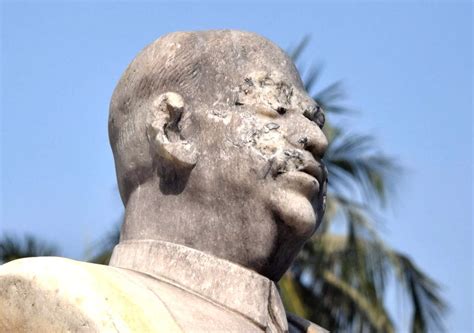 Syama Prasad Mukherjees Vandalised Statue Cleaned