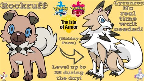 Pokémon Sword And Shield How To Evolve Rockruff Into Midday Form Lycanroc No Real Time Wait