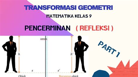 Pencerminan Refleksi Transformasi Geometri Matematika Kelas