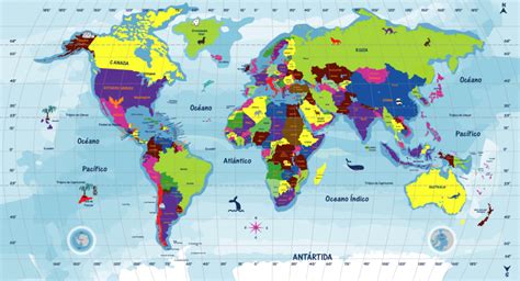 Imagenes De Un Planisferio Con Nombres Planisferios Con Divisi N