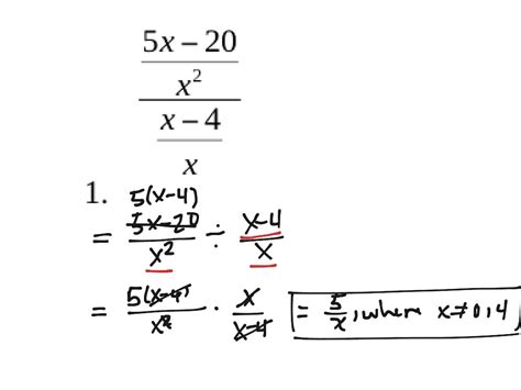 Simplifying Complex Rational Expressions Division Math Showme