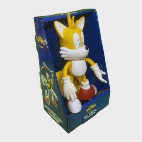 Boneco Tails Grande Sonic Collection Articulado Aprox 25 Cm Submarino