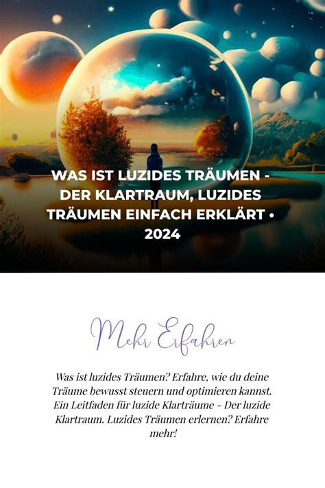 Was Ist Luzides Tr Umen Der Klartraum Luzides Tr Umen Einfach