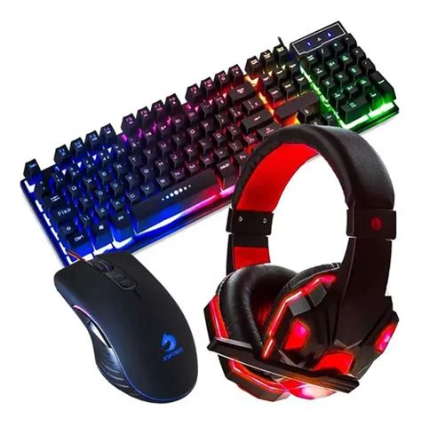 Kit De Teclado Y Mouse Gamer Exbom Top Dpi Teclado Negro Mercadolibre