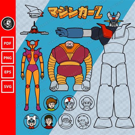 Mazinger Z Co Mazinger Svg Vector File Vector Mazinger Z Mazinger