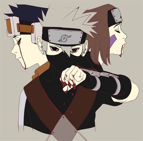 Rin Nohara Rin Nohara Uchiha Obito Kakashi Hatake Obito