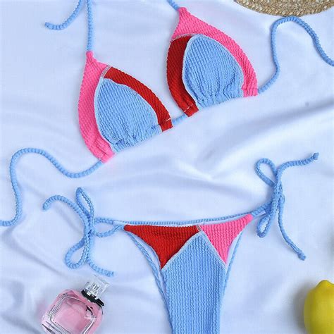 Women Sexy Micro Bikini Set G String Swimsuit Thong India Ubuy