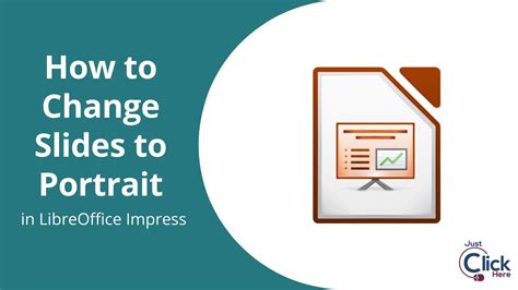 How To Change Slides In Libreoffice Impress To Portrait Youtube