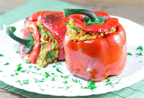 How to Make Rice Stuffed Baked Capsicum - Recipe on FirstCry Parenting