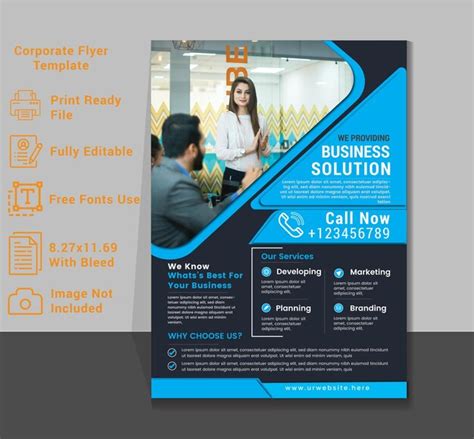 Premium Vector | Corporate flyer template for your business.flyer design