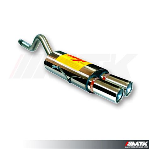 Silencieux Sport Inox Rc Racing Pour Renault Clio 2