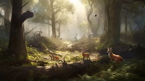 Beautiful Cartoon Forest Scene Animated Wallpaper Hd Background ...