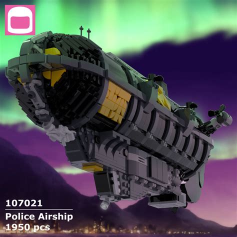 LEGO MOC Police Airship by ky-e bricks | Rebrickable - Build with LEGO