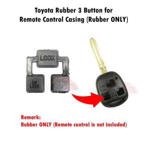 Toyota Rubber Button For Remote Control Casing Pc Lazada