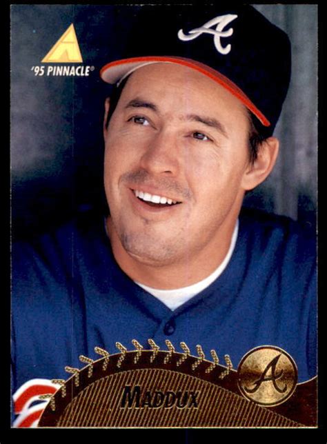 Pinnacle Atlanta Braves Baseball Card Greg Maddux Mint Ebay