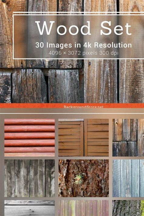 Wood Textures Set Masterbundles