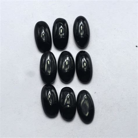 Black Onyx Oval Cabochon Flat Back Natural Black Onyx Cabochon Etsy UK