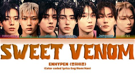 Enhypen Sweet Venom Lyrics Color Coded Lyrics Youtube