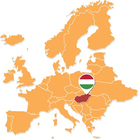 hungary on a map of europe 1